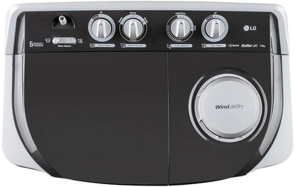 LG P7510RGAZ 7.5 kg 5 Star Semi-Automatic Washing Machine | Wind Jet Dry | Roller Jet Pulsator | Suraj Electronics Delhi NCR