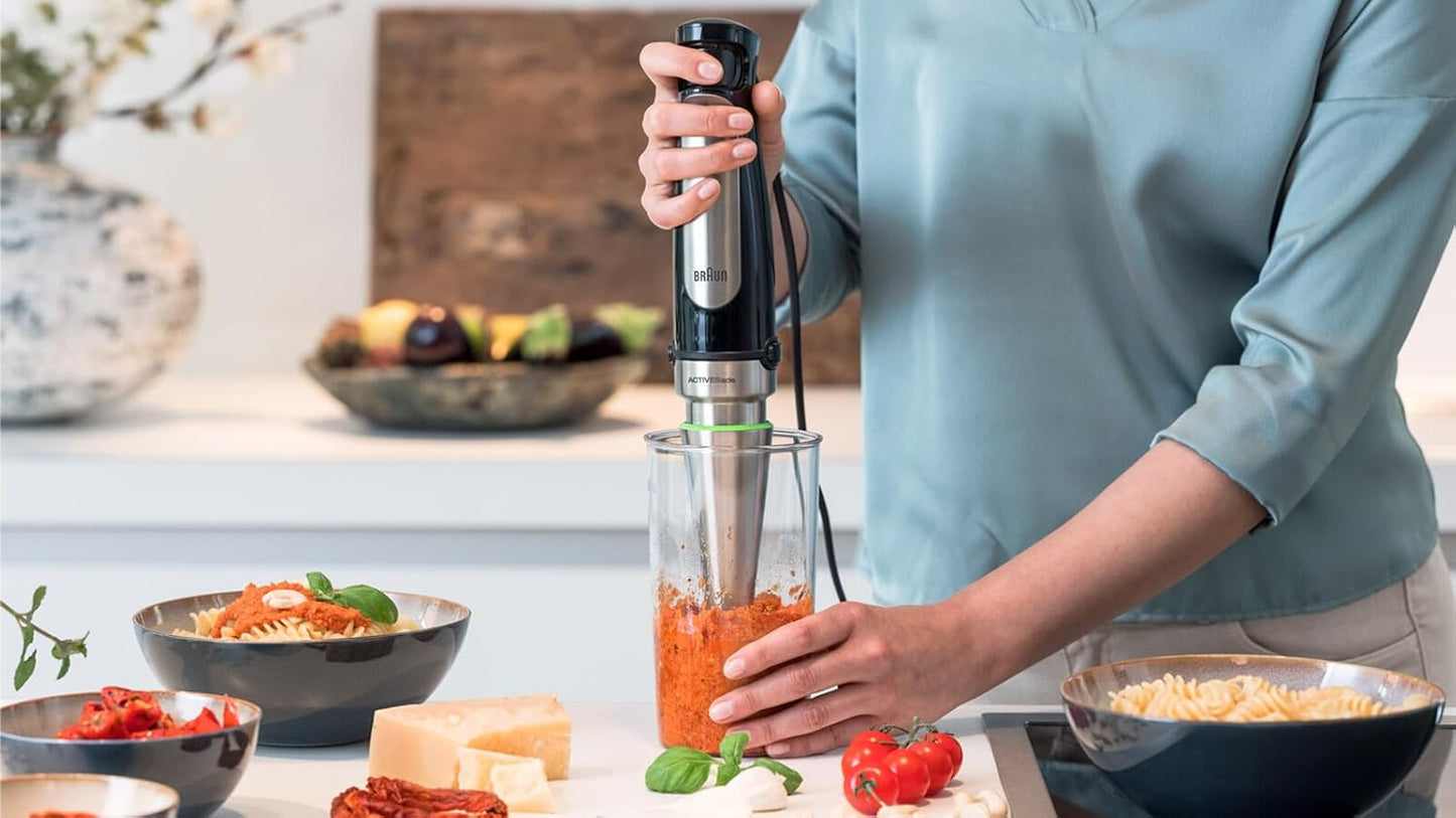 Braun MQ7075X MultiQuick 7 Hand Blender | 1000W ActiveBlade | SmartSpeed | 1.5L Food Processor | Suraj Electronics Delhi NCR