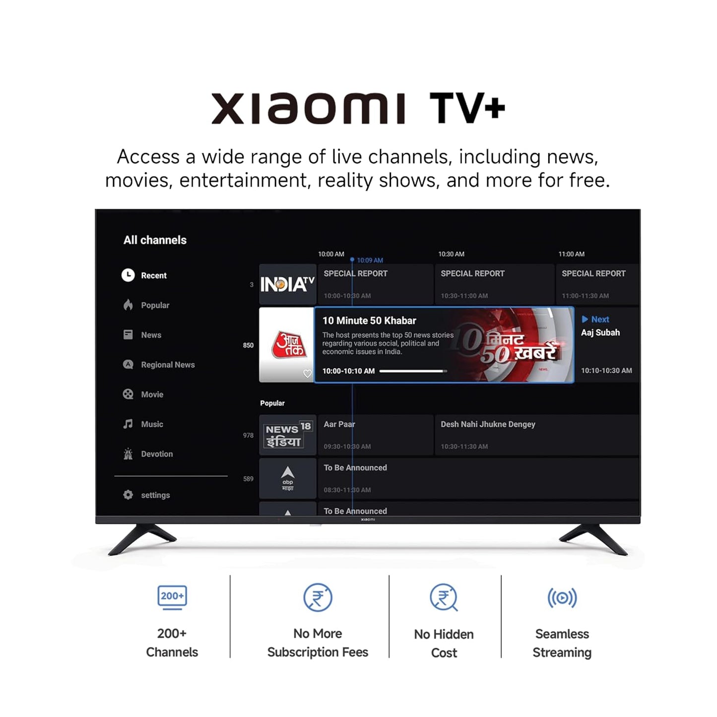 Xiaomi L43MB-AFIN 43 Inch Full HD Smart Google LED TV (HDR10, Dolby Audio, Vivid Picture Engine) – 108 cm, Black | Suraj Electronics Delhi NCR
