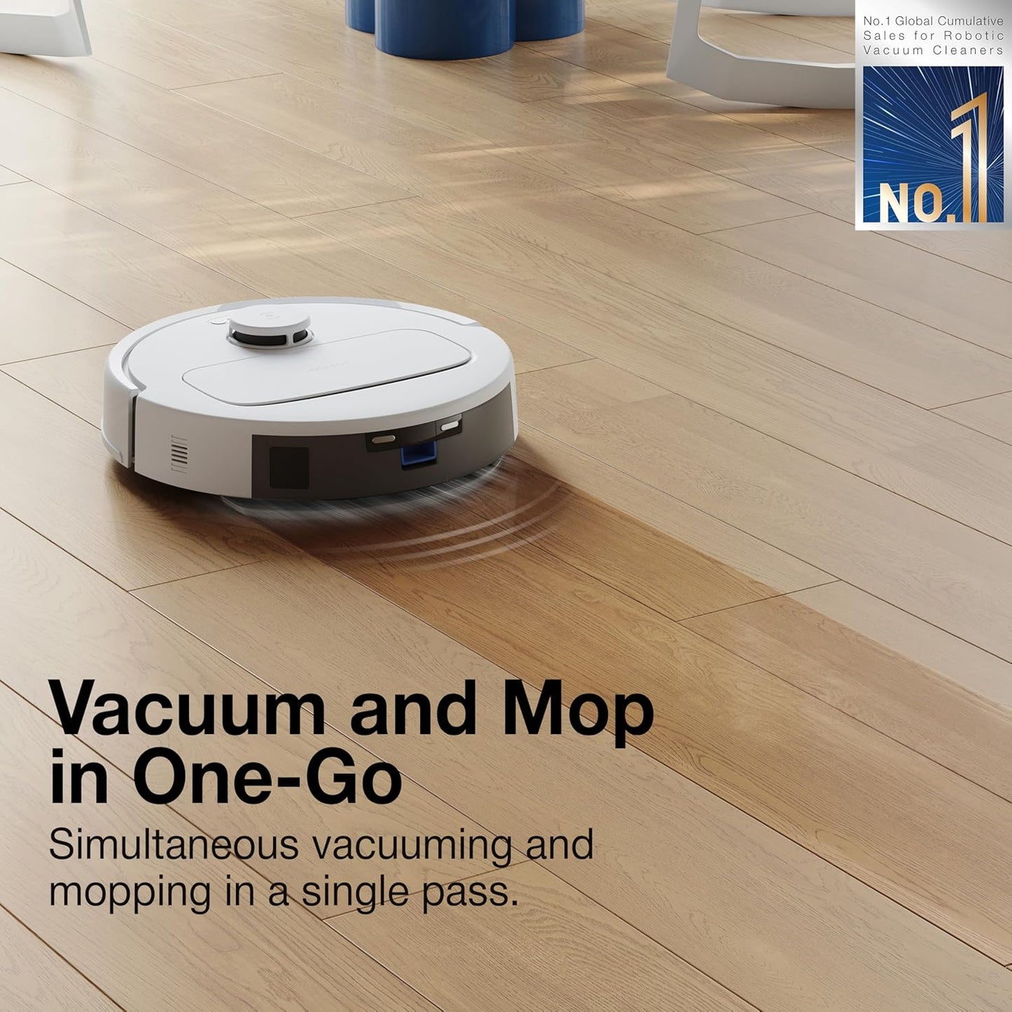 ECOVACS DEEBOT N30 Robot Vacuum &amp; Mop | 10,000 Pa | 5200mAh | TrueMapping | 2-in-1 Smart Cleaner | Suraj Electronics Delhi NCR