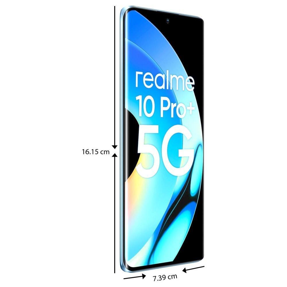 Realme 10 Pro Plus 5G 128 GB, 6 GB RAM, Nebula Blue, Mobile Phone