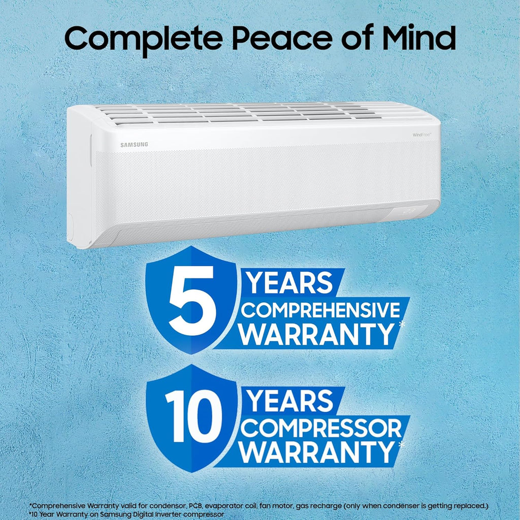 Samsung AR60F19D1XW 1.5 Ton 3 Star Windfree AI Inverter Smart Split AC (WiFi, 2025)
