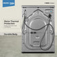 Voltas WFL8012B7JVBKA/GXV 8 Kg 5 Star Inverter Quick wash Fully-Automatic Front Loading Washing Machine (Grey, In buit Heater/Hygiene steam)