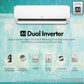 LG US-Q24SNXE 2.0 Ton 3 Star DUAL Inverter Split AC (Copper, AI Convertible 6-in-1 Cooling, 4 Way Swing, HD Filter with Anti-Virus Protection,   White)