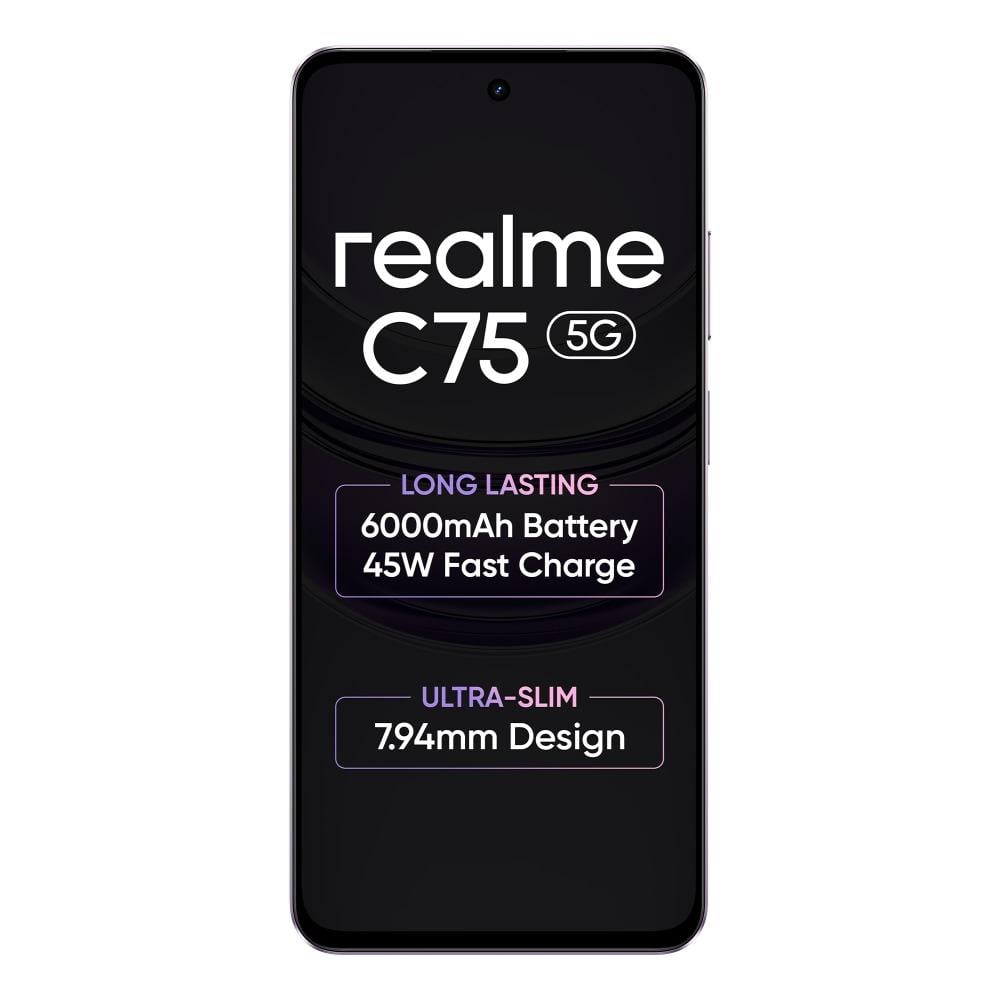 Realme C75 5G 128 GB, 6 GB RAM, Purple, Mobile Phone