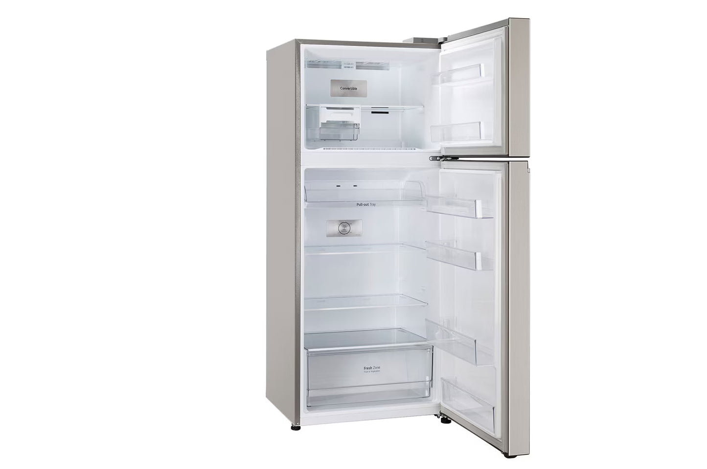 LG GL-S342SUSY 322L Double Door Refrigerator, Smart Inverter Compressor, Convertible Multi Air Flow , Urban Steel, 2 Star