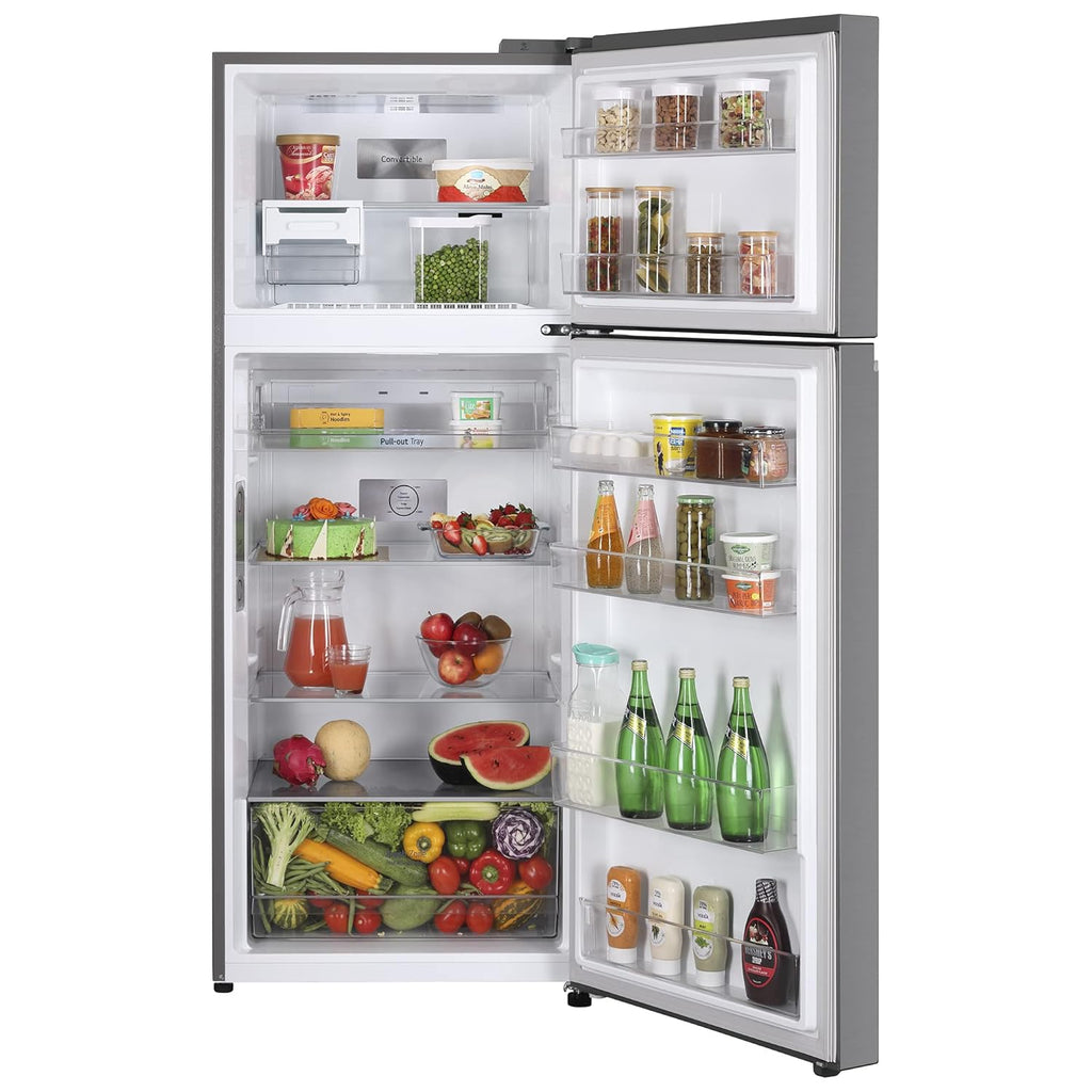 LG GL-S422SPZY 398 L 2 Star Frost-Free Smart Inverter Double Door Refrigerator ( Shiny Steel, Convertible with Express Freezing)