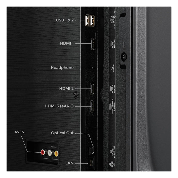 VU 43VIBE-DV 3 Years Warranty 43 Inch 4K QLED Google TV with Dolby Vision & Atmos, 88W Soundbar, HDMI 2.1, MEMC, Game Mode & Bezel-Less Design