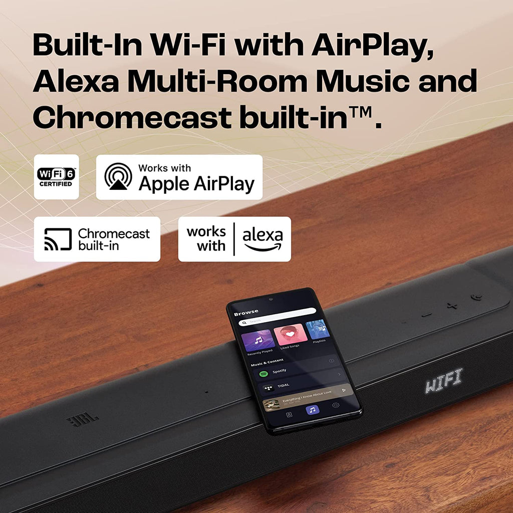 JBL Bar 500 Pro Dolby Atmos® Soundbar with Wireless Subwoofer, 5.1 Channel, 3D Surround,(590W)