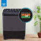 Voltas Beko WTT90UDX/BKGR4KGTD 9 Kg 5 Star Semi-Automatic Top Load Washing Machine | Twin Tub | Special Pulsator | Double Waterfall | Black