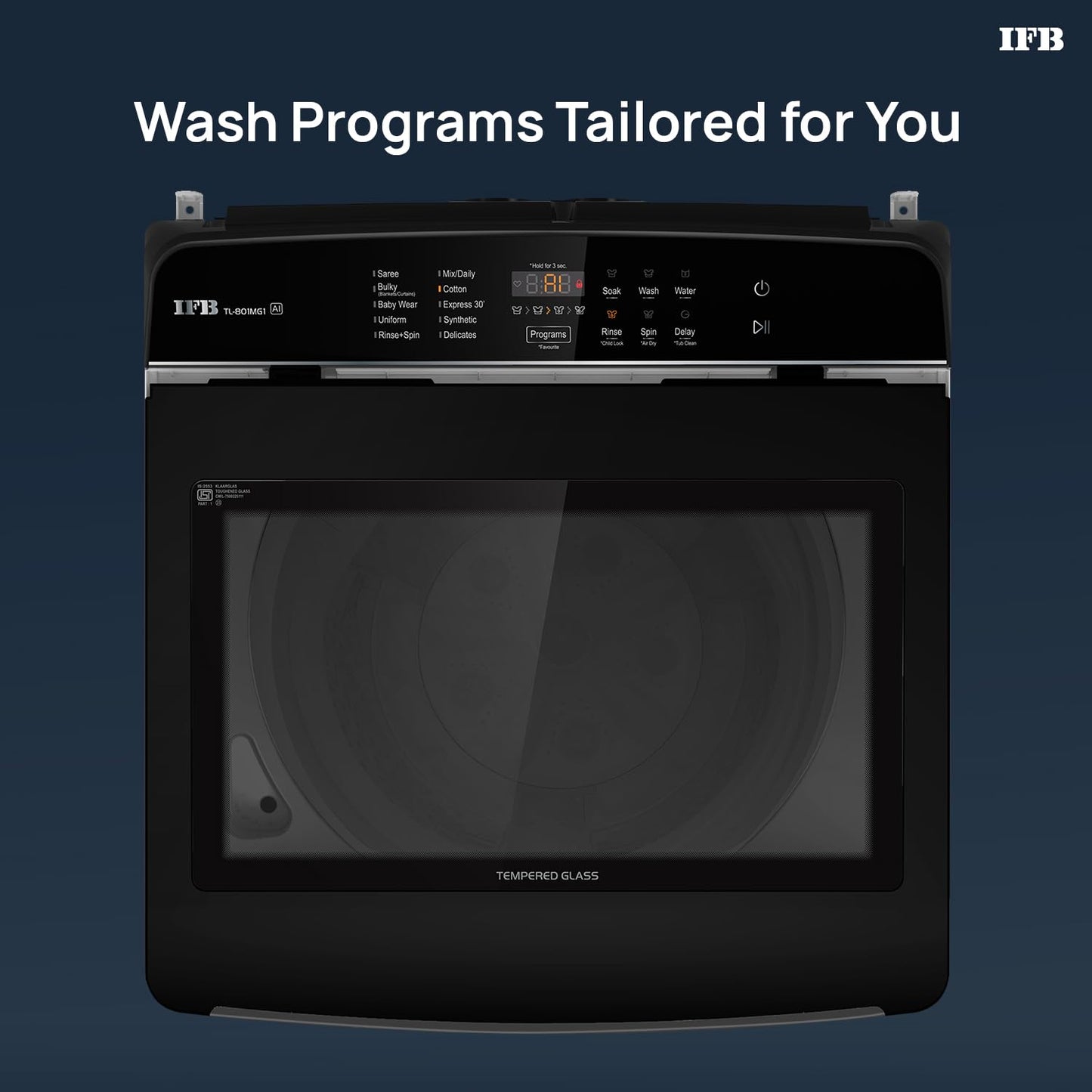 IFB TL801MG1 8 Kg 5 Star Top Load Washing Machine | AI Powered | DeepClean® | ActivMix | Aqua Energie | Suraj Electronics Delhi NCR