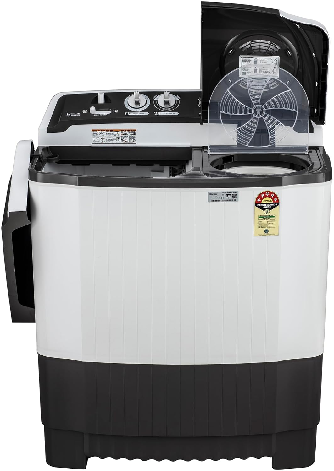 LG P7510RGAZ 7.5 kg 5 Star Semi-Automatic Washing Machine | Wind Jet Dry | Roller Jet Pulsator | Suraj Electronics Delhi NCR