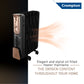 Crompton Insta Fervor 9 Fin 2400W Oil Filled Room Heater with PTC Fan | 3 Heat Settings | Overheat &amp; Tip-Over Protection | Suraj Electronics Delhi NCR