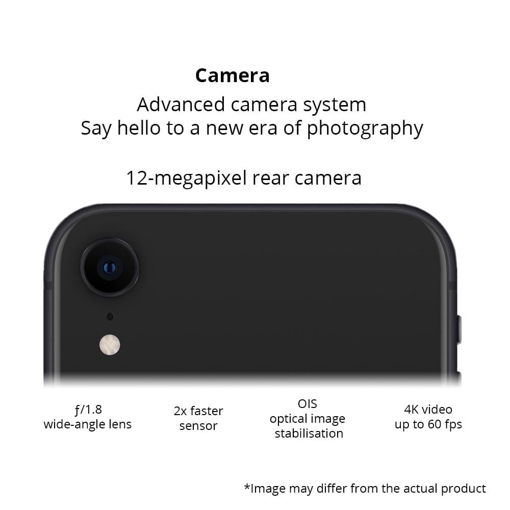 Apple iPhone XR 64 GB, Black (Includes Earpods and Adapter)