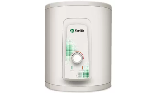 AO Smith HSE-VAS-X-035 35 Litre 5 Star Storage Water Geyser (White, Vertical, Blue Diamond Glass Lined Tank, 8 Bar Pressure)