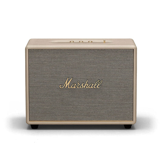 Marshall Woburn III Bluetooth Speaker (Cream) – 3-Way Driver, HDMI, AUX, Signature Sound, Sustainable Design
