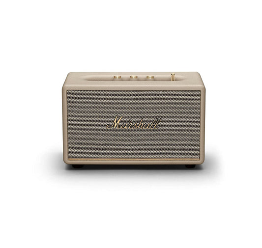 Marshall Acton III Bluetooth Speaker – Gen 3 with Wider Stereo Sound, Sustainable Design & Bluetooth 5.2 – Cream