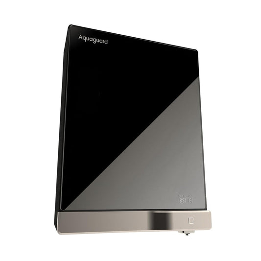 Aquaguard Slim Glass 9-Stage RO+UV Water Purifier | Toughened Glass Body | Active Copper | Real-Time TDS Display | 3.6L Tank | Wall Mount
