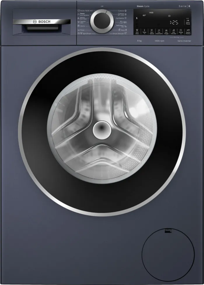 Bosch WGA2341PIN  8 kg Fully Automatic Front Load Washing Machine,(Dark Lake, Anti Wrinkle, SpeedPerfect, AntiStain