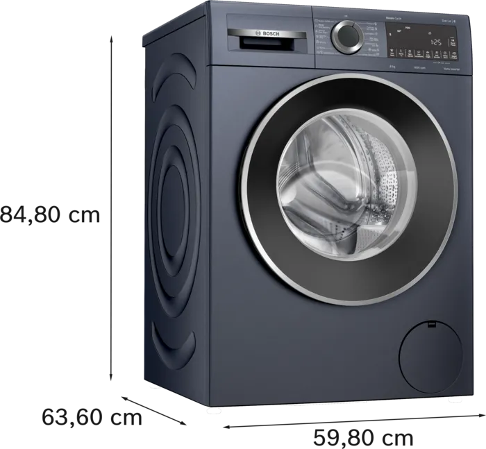 Bosch WGA2341PIN  8 kg Fully Automatic Front Load Washing Machine,(Dark Lake, Anti Wrinkle, SpeedPerfect, AntiStain