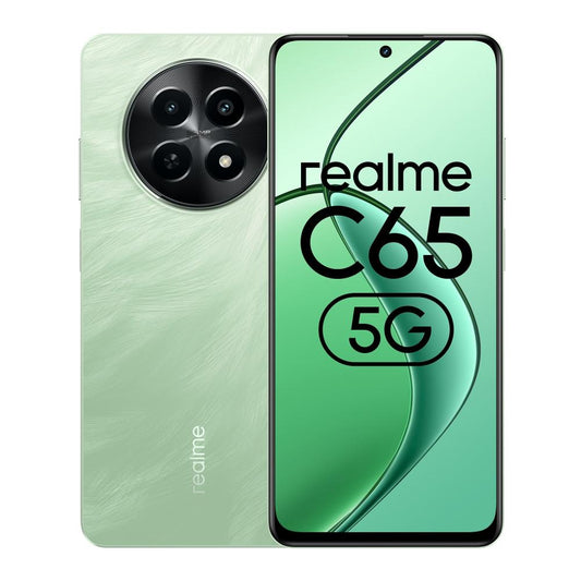 Realme C65 5G 128 GB, 4 GB RAM, Feather Green, Mobile Phone