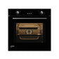 Crompton Voila BIO-VOCONPRO 78L Convection Oven – Midnight Black | 3D Heating, Steam Clean, Hot Air Shield