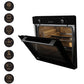 Crompton Voila BIO-VOCONPRO 78L Convection Oven – Midnight Black | 3D Heating, Steam Clean, Hot Air Shield