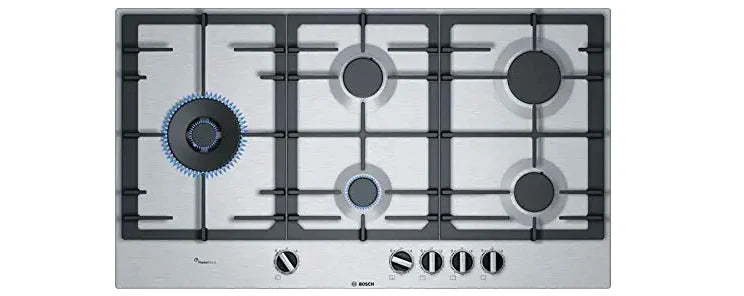 Bosch Built in Gas Hob Stainless Steel 5 Burner Silver PCS9A5C90I