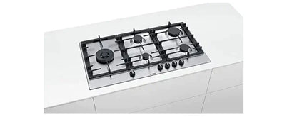 Bosch Built in Gas Hob Stainless Steel 5 Burner Silver PCS9A5C90I