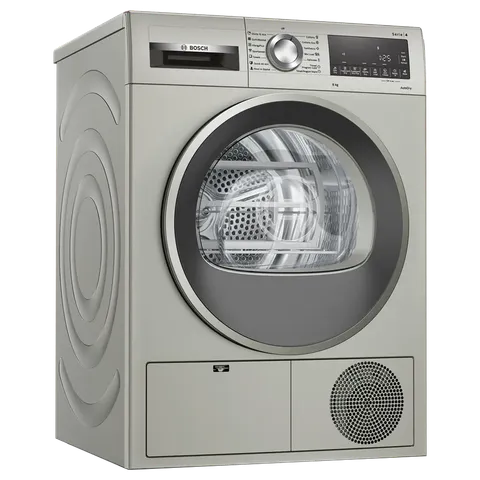 BOSCH WPG23108IN Series 4 8kg Fully Automatic Front Load Condenser Dryer | Sensitive Drying System | AutoDry | Fluff Filter | Silver Inox | Made in India