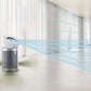Dyson Big+Quiet BP02 Air Purifier (White/Satin Silver) | Covers Up to 1076 Sq. Ft. | HEPA Filtration, Gas & Odor Removal, Quiet Operation | Ideal for Large Rooms