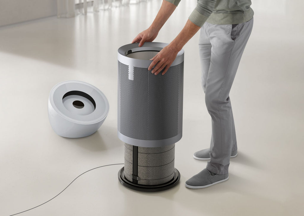 Dyson Big+Quiet BP02 Air Purifier (White/Satin Silver) | Covers Up to 1076 Sq. Ft. | HEPA Filtration, Gas & Odor Removal, Quiet Operation | Ideal for Large Rooms