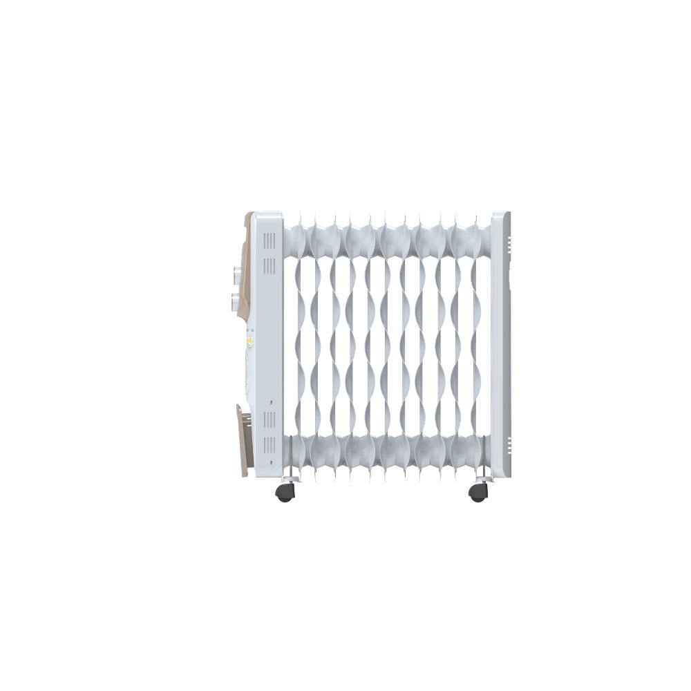 Bajaj Vienna 13 Fins Oil Filled Radiator | 2900W Room Heater | 3 Heat Settings | Castor Wheels | Suraj Electronics Delhi NCR