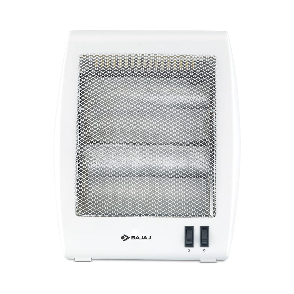 Bajaj RHX-2 800-Watt Room Heater with Dual Heat Settings, Tip-Over Protection & ISI Certification – White | Noiseless Convection Heating | 2-Year Warranty