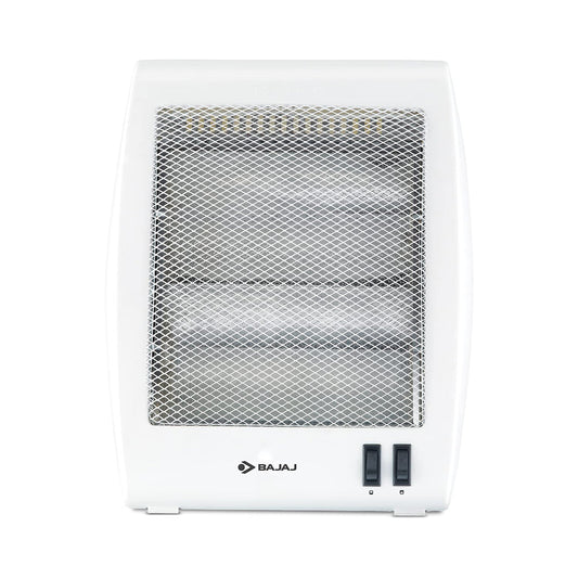 Bajaj RHX-2 800-Watt Room Heater with Dual Heat Settings, Tip-Over Protection & ISI Certification – White | Noiseless Convection Heating | 2-Year Warranty