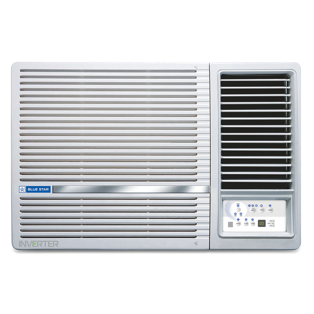 Blue Star WIE518L 1.5 Ton 5 Star Inverter Window AC | 5-in-1 Convertible Cooling | Copper Condenser | Turbo Cool | Dry Mode | R32 Refrigerant