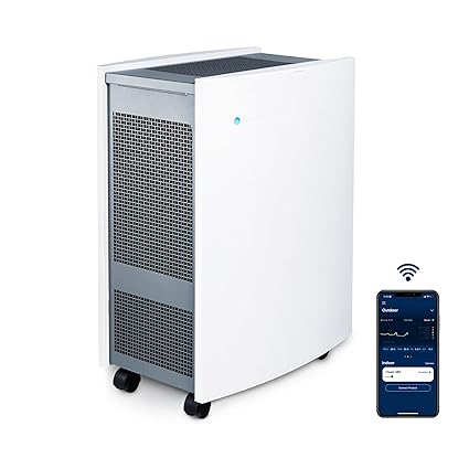 Blueair Classic 680i Wi-Fi HEPA Air Purifier | 850 m³/hr CADR | Dual Protection Filters | Covers 775 Sq. Ft. | Smart App &amp; Alexa Control | Suraj Electronics