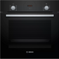 Bosch HBF532BA0I 66L Built-in Oven (Black) | 3D Hotair, EcoClean, Child Lock | 60cm Series 2 | Suraj Electronics Delhi NCR