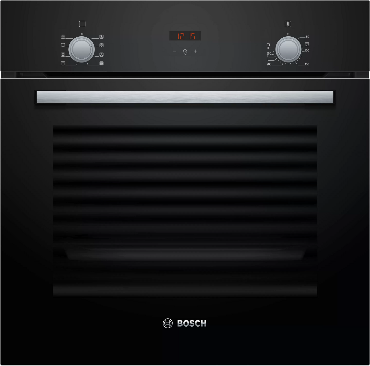 Bosch HBF532BA0I 66L Built-in Oven (Black) | 3D Hotair, EcoClean, Child Lock | 60cm Series 2 | Suraj Electronics Delhi NCR