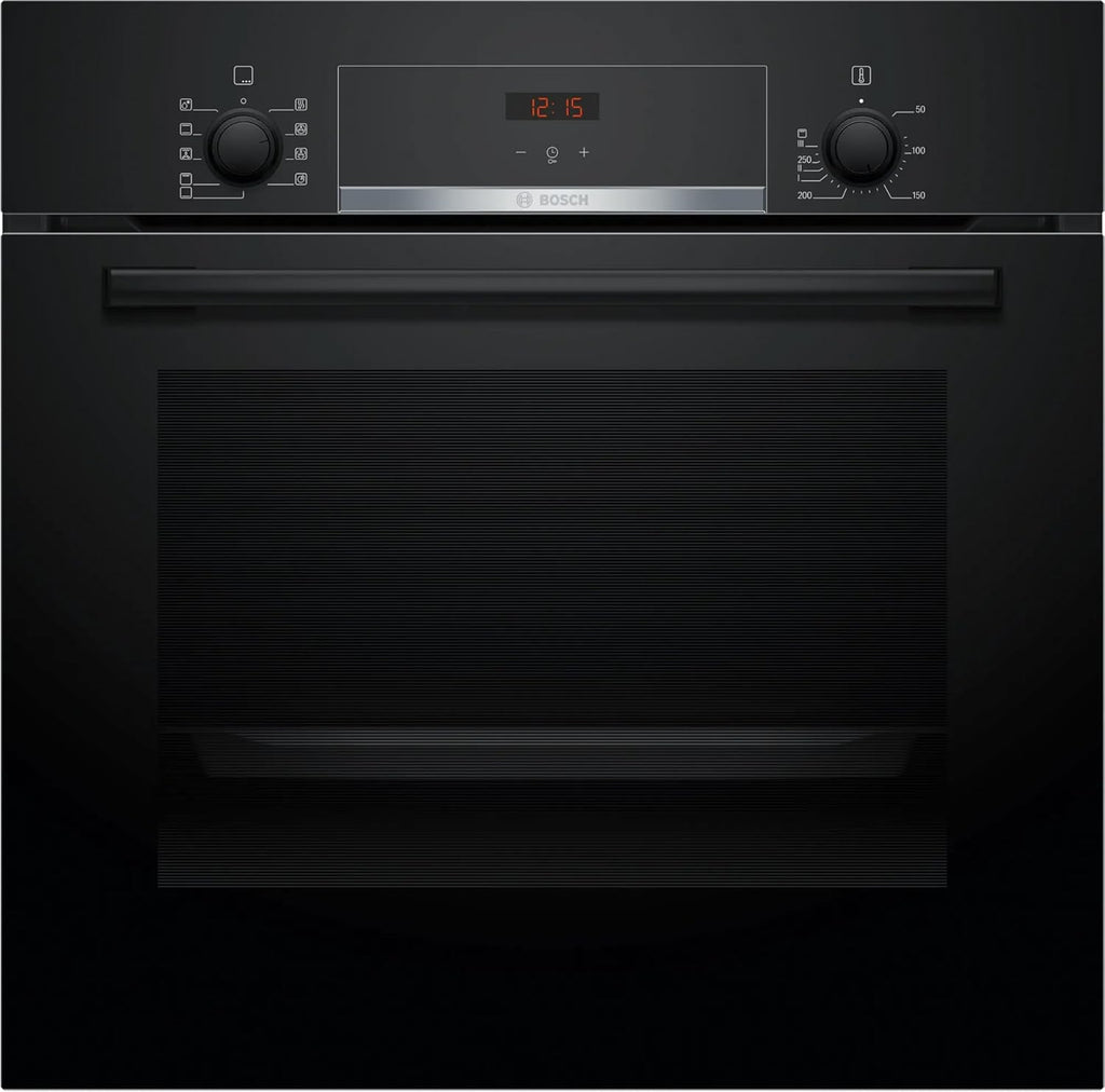 Bosch HBJ534EB0I Built-In Electric Oven – 60L, 60x60 cm, Convection, Black | Series 4 | Touch Control + Rotary Knobs | Made in India