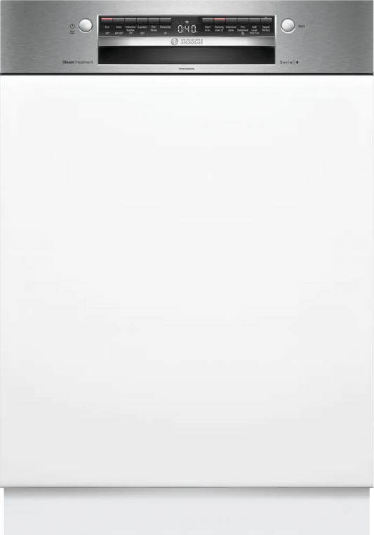 Bosch SMI4IKS00I Series 4 60 cm Semi-Integrated 14 Place Dishwasher | Home Connect | Suraj Electronics Delhi NCR