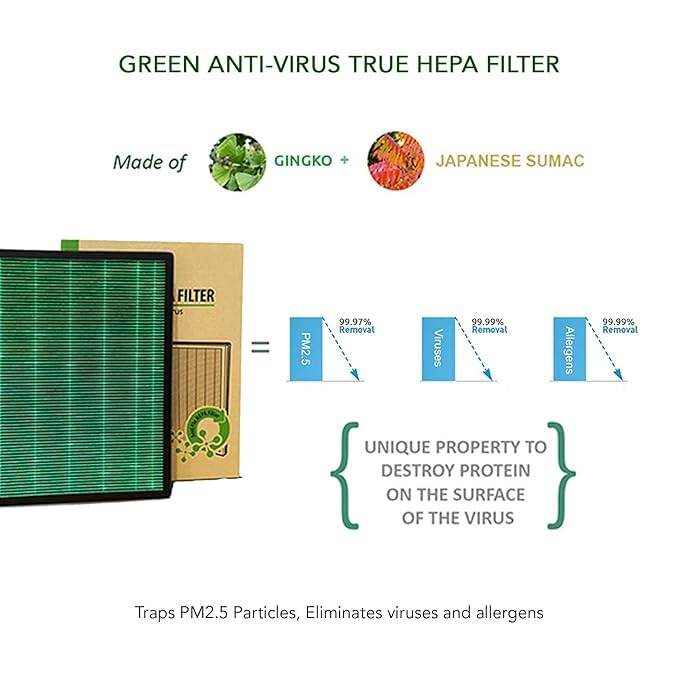 Coway Original AirMega 150  (AP 1019C ) Carbon & HEPA Filter Set for, 8500 Hrs (Approx. 1.5-2 yrs) Long Life | Traps Bad odor, VOCs & Kills Allergies, Virus, Germs, PM 0.01 with 99.999% efficiency – Suraj Electronics
