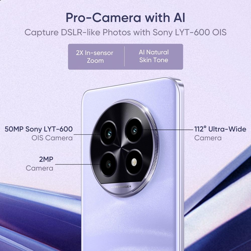 Realme 13 Pro 5G 256 GB, 8 GB RAM, Monet Purple, Mobile Phone