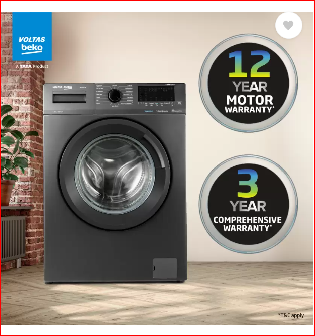 Voltas Beko WFL6010VTMS 6 kg Fully Automatic Front Loading Washing Machine Anthracite