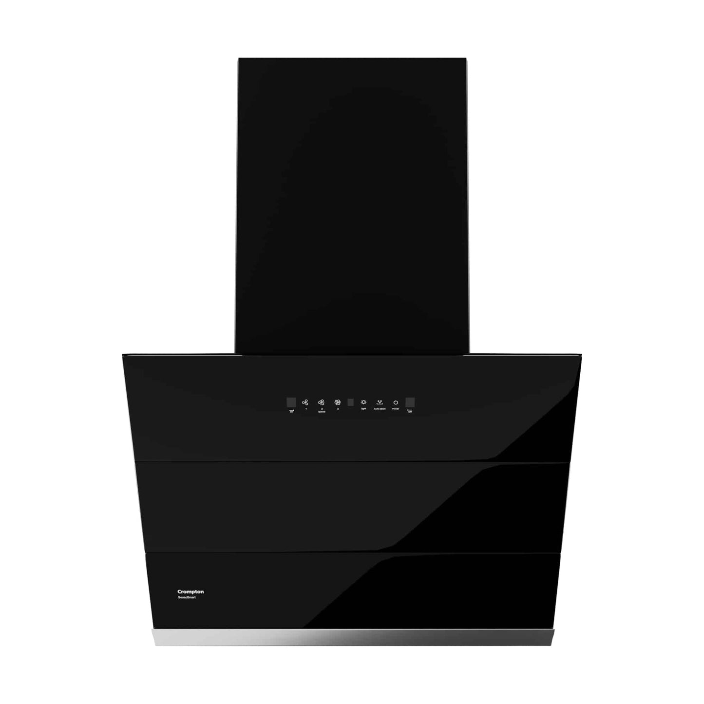 Crompton CHD-SSI60FLX-MBL SensoSmart 60cm Filterless Auto-Clean Chimney | 1352 m³/hr Suction | Gesture & Touch Control | Wall Mount | Black | Made in India