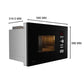 Crompton Voila 20L Built-In Microwave Oven (Midnight Black) – Grill, Combi, 8 Auto Menus, Stainless Steel Cavity, 2-Year Warranty