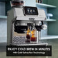 DeLonghi La Specialista Touch EC9455.M Cold Brew Coffee Machine , Barista Style Espresso Coffee Machine with Built-in Grinder, 9 Recipes, Intuitive Touch Control, Automatic or Manual Milk Frother