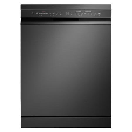 LG Dishwasher, TrueSteam™, 15 Place Setting, QuadWash™, LG's EasyRack™, ThinQ™ (Wi-Fi), Auto Open Dry,  Matte Black — DFB435FM — product view