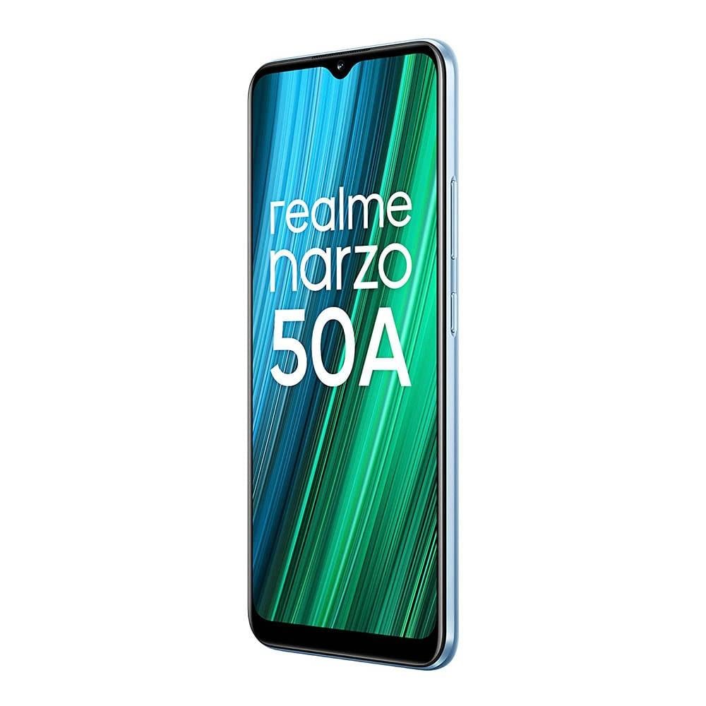 Realme Narzo 50A 128 GB, 4 GB RAM, Oxygen Blue, Mobile Phone