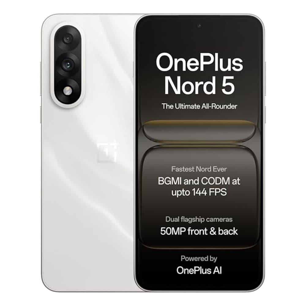 OnePlus Nord 5 5G 256 GB, 8 GB RAM, Marble Sands, Mobile Phone